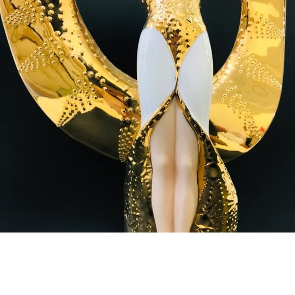 The Franklin Mint SUNRISE in GOLD Fine Porcelain Figurine Hand Painted 11.5" - Picture 4 of 6